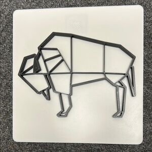 Sculpture Buffalo plaque